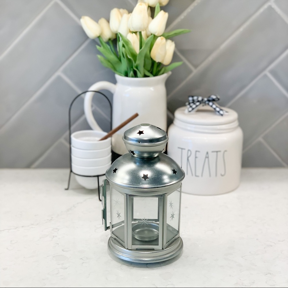🚨 LAST CHANCE. 🚨 IKEA Rotera Brushed Silver Star Lantern.